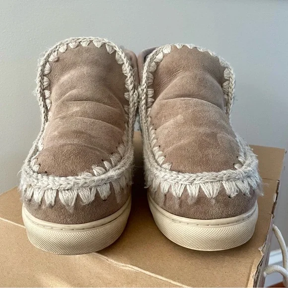 Mou Eskimo Sneaker Boots Elephant Grey Women’s Size 38 Winter & Rain Boots